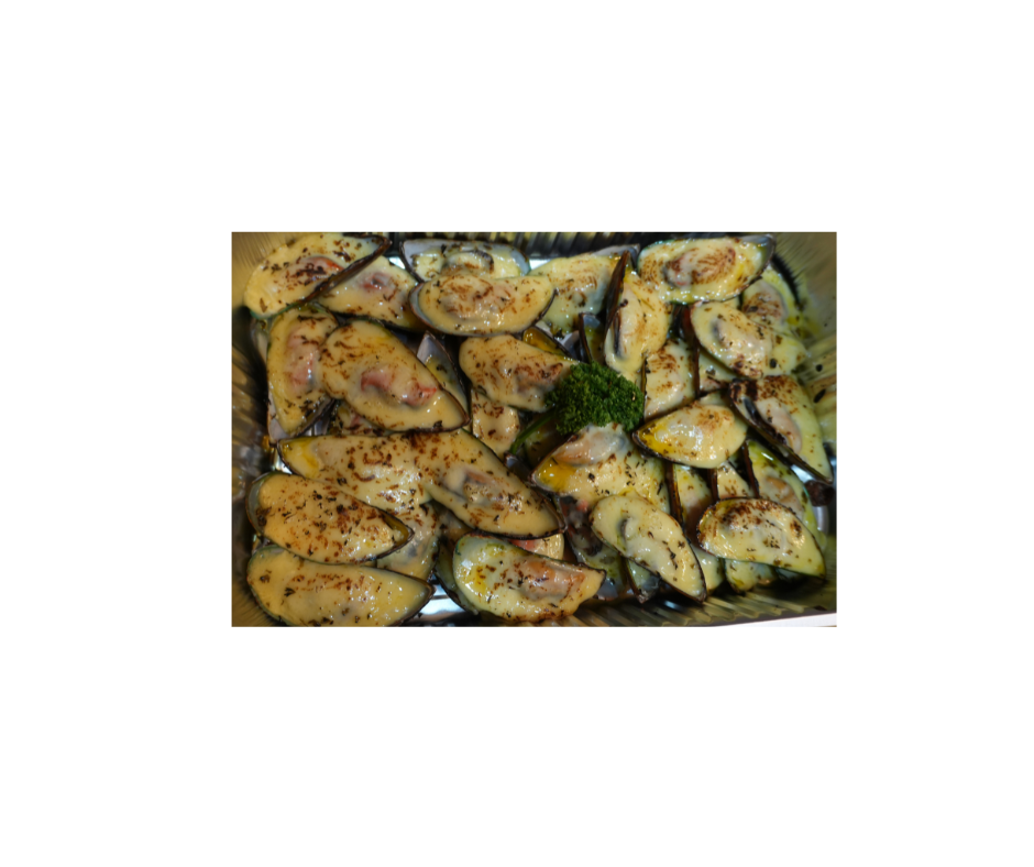 Cheesy Baked Mussels (500g)
